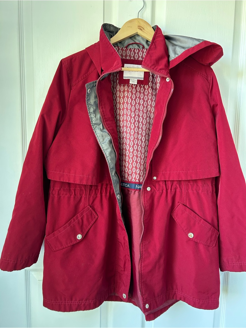 Nautica Red Raincoat